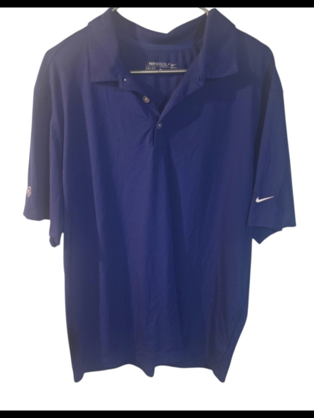 Nike Men's Royal Blue Golf Polo with Swoosh